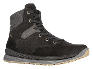 Lowa Alltag-Travelschuhe Furato GTX (Veloursleder, wasserdicht, seitlicher Reissverschluss) schwarz Herren